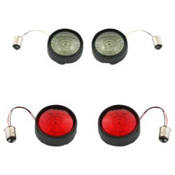 Ampoule LED EMGO type 1157 Double Fonction 12V Rouge Harley pas cher
