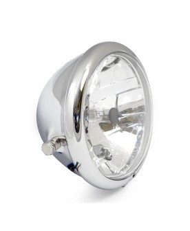Phare chrome 5"3/4 ,H4 Harley