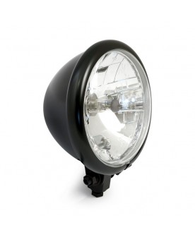 Phare noir 5"3/4 , H4 Harley