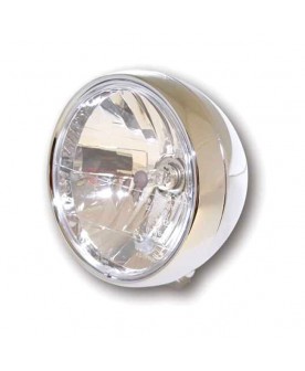 Phare chrome 6"1/2, H4 Harley