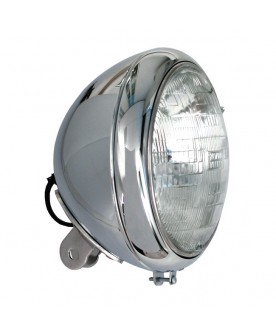 Phare chrome ,H4, 7"  Softail
