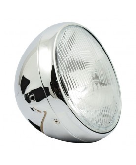 Phare chrome 7" , H4 Harley