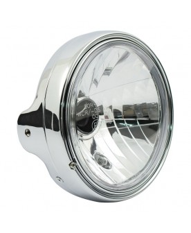 Phare chrome 7" , H4 Harley