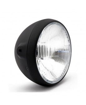 Phare noir mât ,H4,7"  Harley