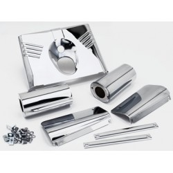Kit cache fourche chrome...
