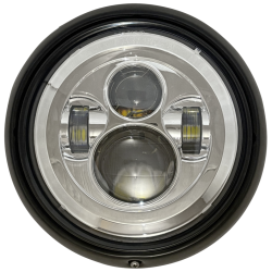 Phare led chrome lentille...