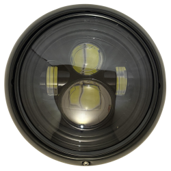 Phare led noir lentille...